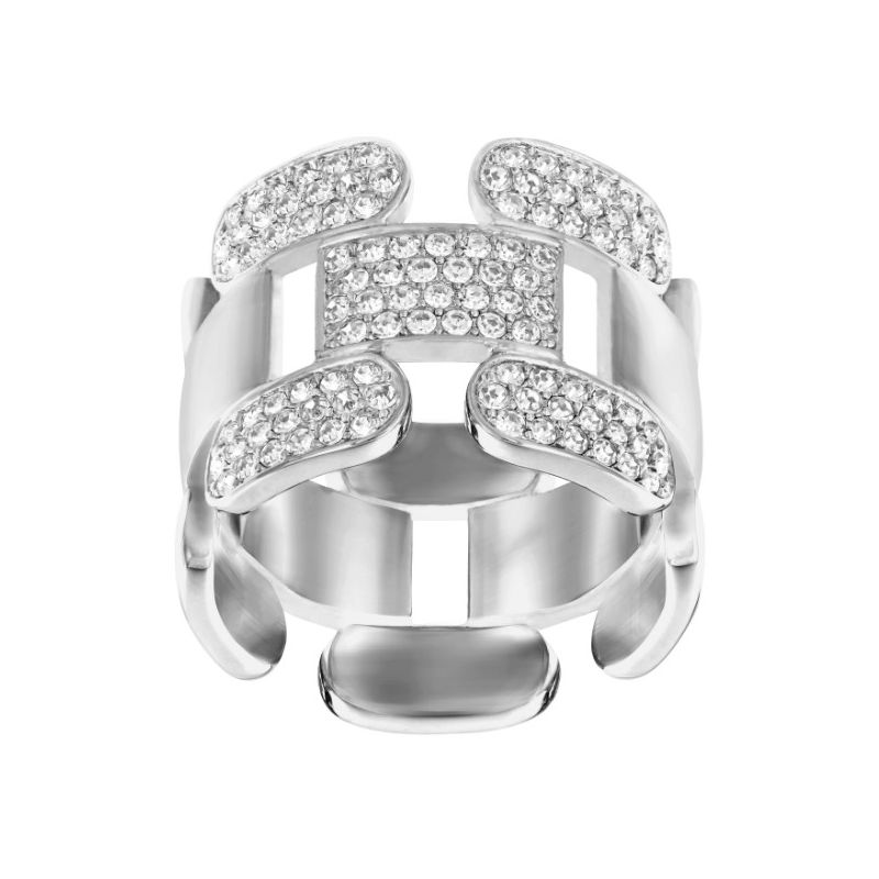 Купить «Swarovski 5120546 Кольцо CUBE р.55 прозр.родий» в интернет-магазине «Золотое время»