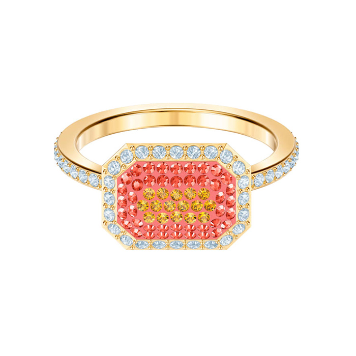 Купить «Swarovski 5474415 No Regrets: кольцо RECT LMUL/GOS 52» в интернет-магазине «Золотое время»