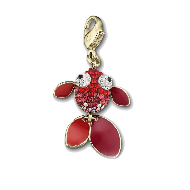 Купить «Swarovski 1051384 Подвеска RED FISH позолота» в интернет-магазине «Золотое время»