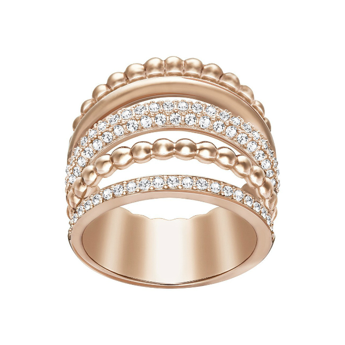 Купить «Swarovski 5184549 Кольцо CLICK W р.52 прозр.роз золото» в интернет-магазине «Золотое время»