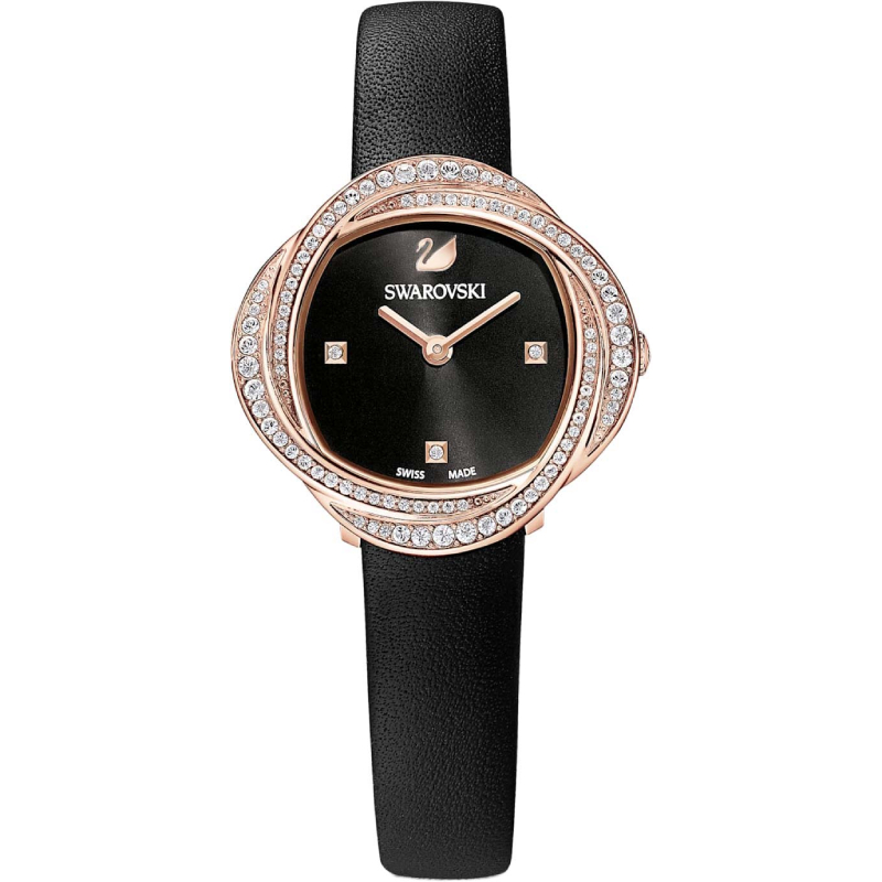 Купить «Swarovski 5552421 CRYSTAL FLOWER: часы ж. LS BLK/BLK/PRO» в интернет-магазине «Золотое время»
