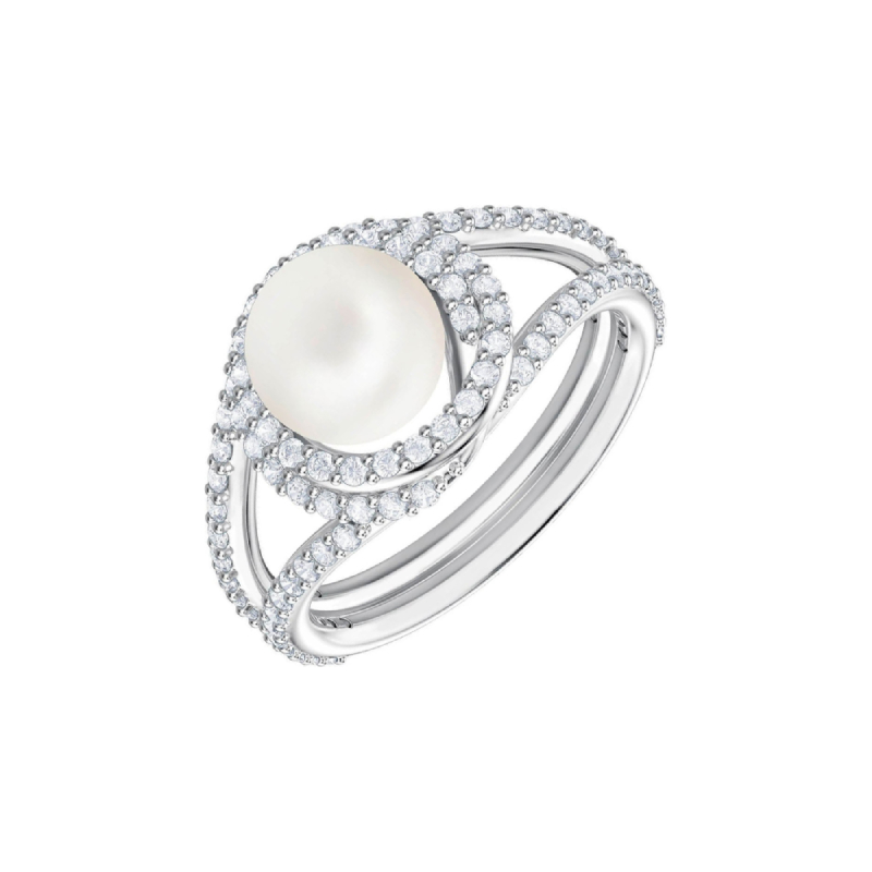 Купить «Swarovski Originally: кольцо CRY/CZWH/RHS 55 5461090» в интернет-магазине «Золотое время»