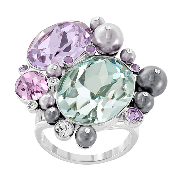 Купить «Swarovski 5139723 Кольцо CLAY мульти р.52 палладий» в интернет-магазине «Золотое время»
