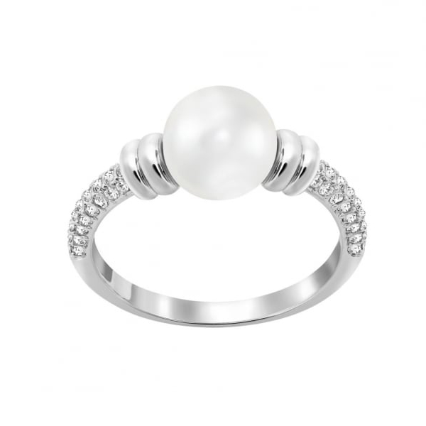 Купить «Swarovski 5182096 Кольцо ENLACE р.55 прозр. родий» в интернет-магазине «Золотое время»