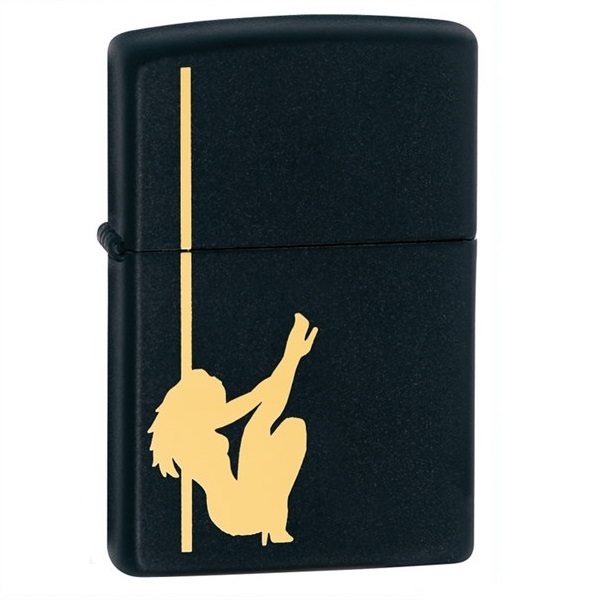Купить «24892 Зажигалка ZIPPO Classic, латунь/сталь с покрытием Black Mattee, УЦЕНКА» в интернет-магазине «Золотое время»