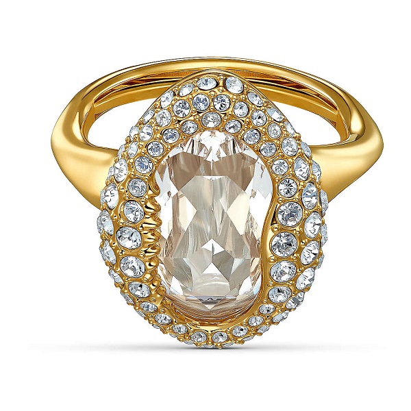 Купить «Swarovski 5520666 SHELL: кольцо OVAL CRY/GOS 50-55» в интернет-магазине «Золотое время»
