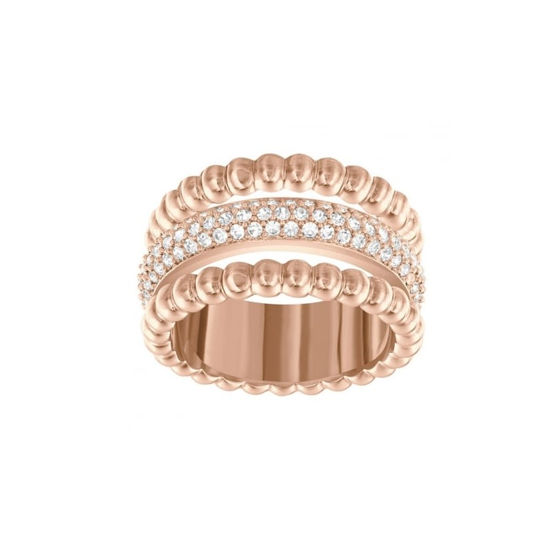 Купить «Swarovski 5124279 Кольцо CLICK р.55 прозр.золото» в интернет-магазине «Золотое время»