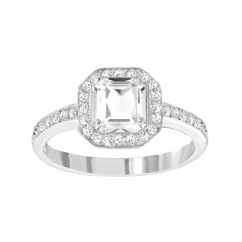 Купить «Swarovski 5139645 Кольцо ATTRACT LIGHT SQ прозр.р.50 родий» в интернет-магазине «Золотое время»