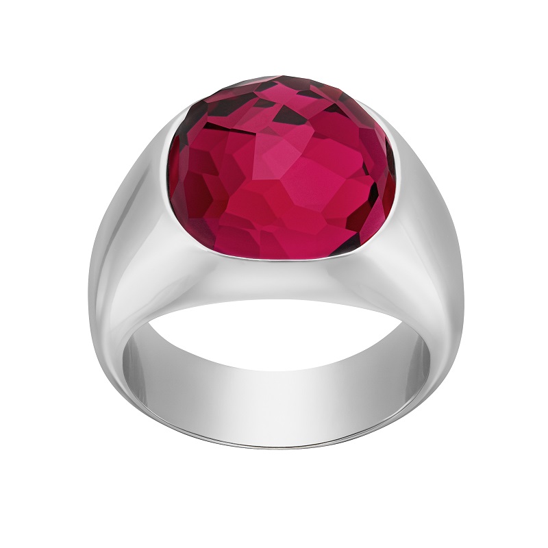 Купить «Swarovski 5160888 Кольцо DOT рубин./прозр. р.55 родий» в интернет-магазине «Золотое время»