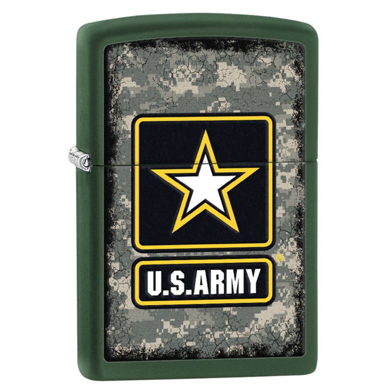 Купить «28631 Зажигалка ZIPPO US Army, латунь с покрытием Green Matte, зеленый» в интернет-магазине «Золотое время»