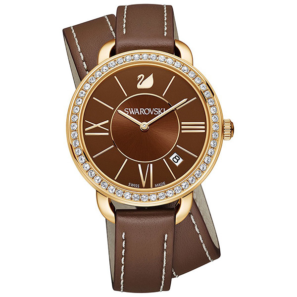 Купить «Swarovski 5160730 Часы AILA DAY DT BRN/BRN/PGO» в интернет-магазине «Золотое время»