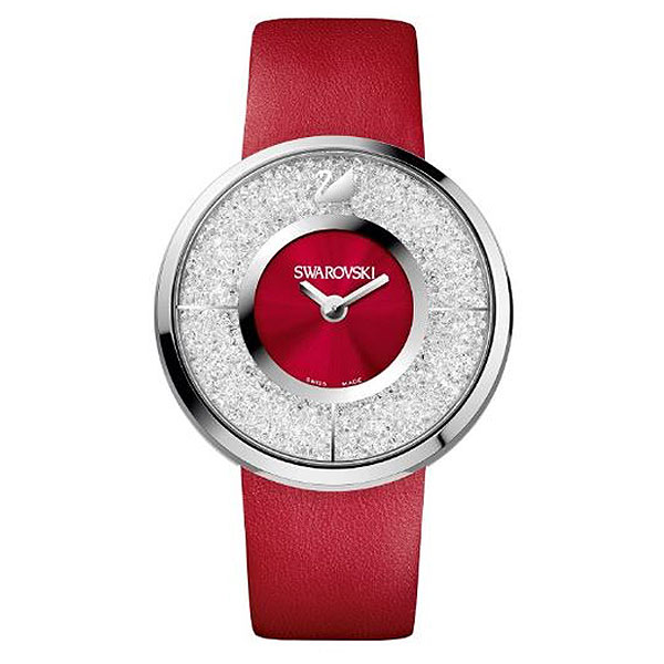 Купить «Swarovski 1144170 Часы CRYSTALLINE красные нерж.» в интернет-магазине «Золотое время»