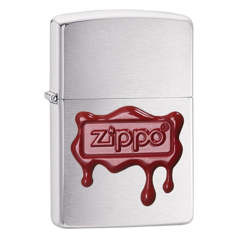 Купить «29492 Зажигалка ZIPPO Classic, латунь/сталь с покрытием Brush Finish Chrome, серебристая» в интернет-магазине «Золотое время»