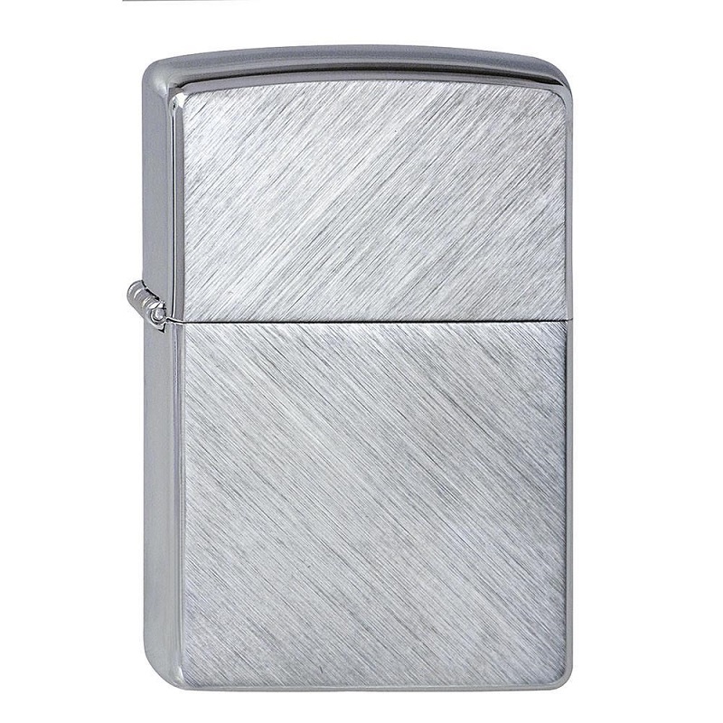Купить «24648 Зажигалка ZIPPO Classic, латунь/сталь с покрытием Herringbone Sweep, серебристый» в интернет-магазине «Золотое время»