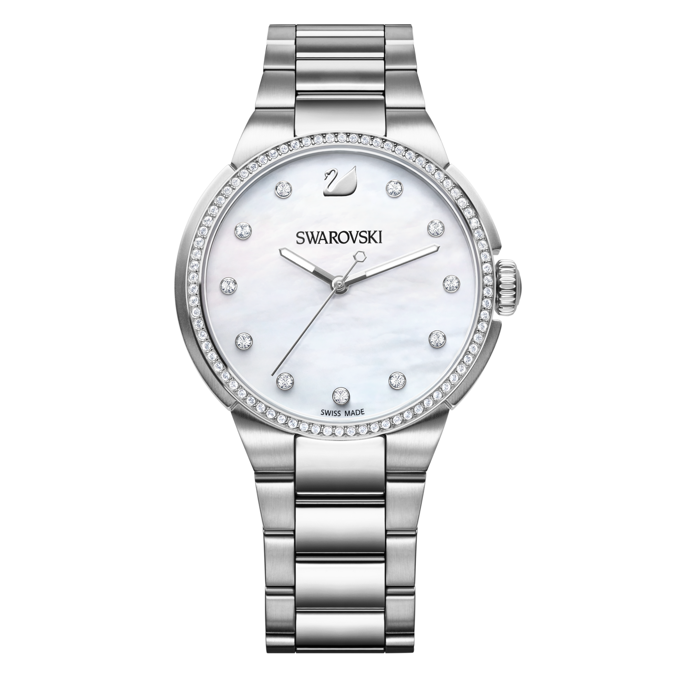 Купить «Swarovski 5181635 Часы CITY MB св.голубые нерж.» в интернет-магазине «Золотое время»