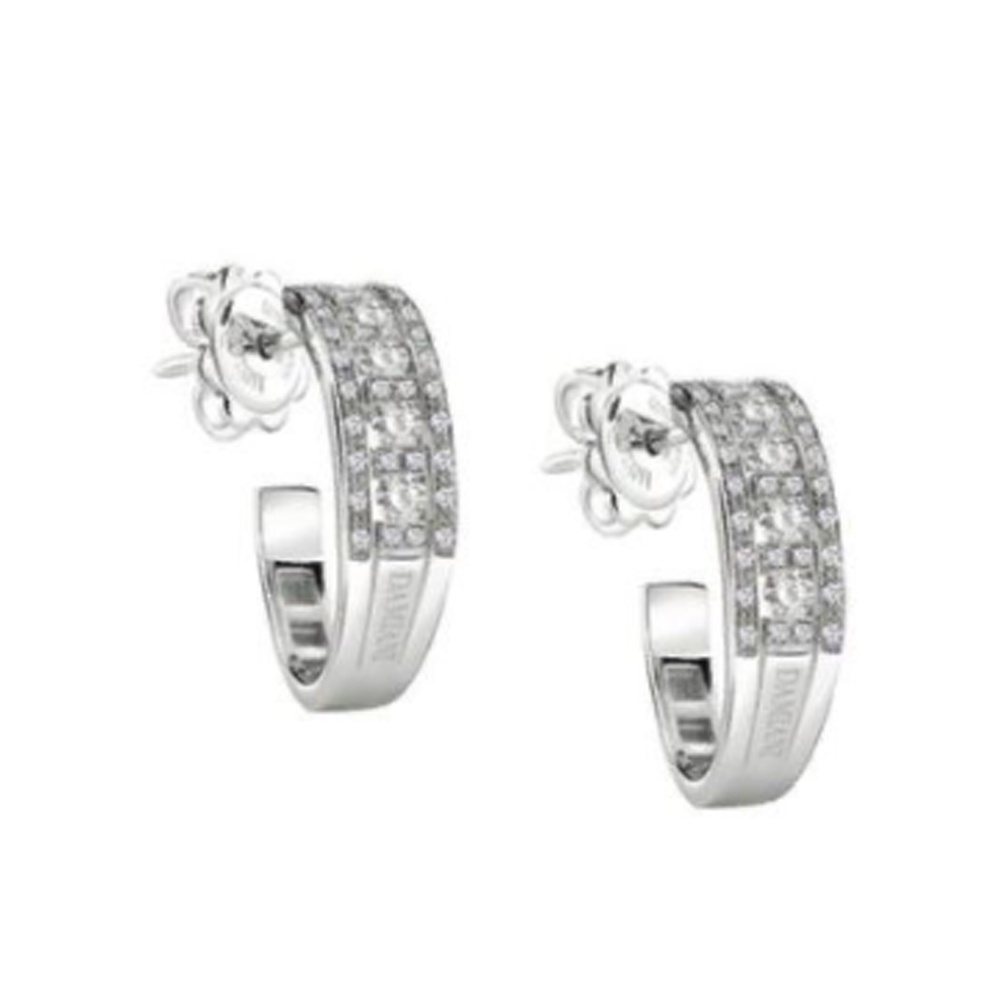 Купить «20061332 Серьги Damiani 78 бр- 0,64 крт. золото 750 пр. вес 6,84гр.» в интернет-магазине «Золотое время»