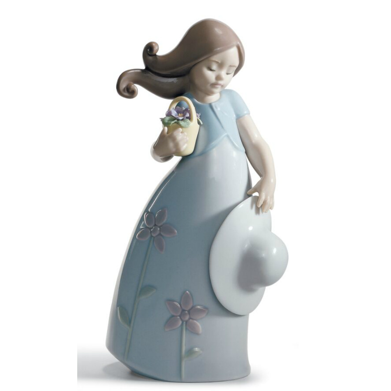 Купить «Lladro 01008043 Маленькая Фиалка» в интернет-магазине «Золотое время»