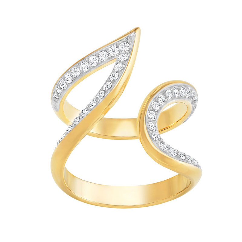 Купить «Swarovski 5294991 Кольцо GROOVE: W CRY/GOS р.52» в интернет-магазине «Золотое время»
