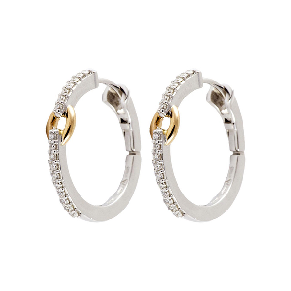 Купить «20037118 Серьги Damiani 34бр- 0,42 крт.750 пр. вес 8,11 гр.» в интернет-магазине «Золотое время»