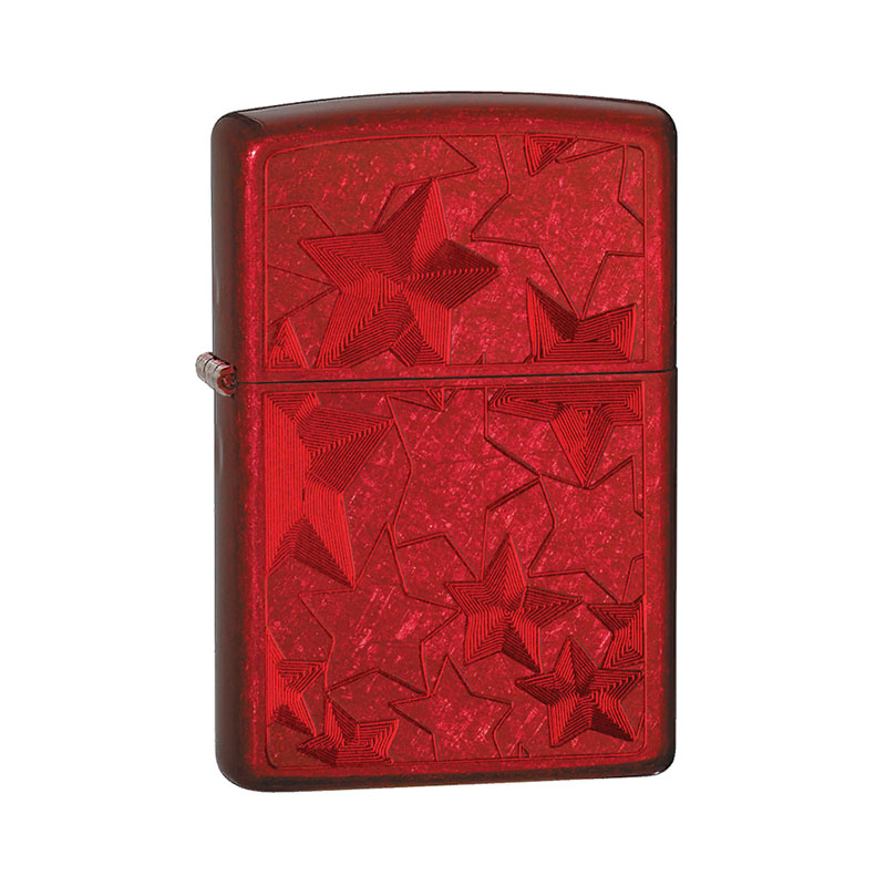 Купить «28339 Зажигалка ZIPPO Classic, латунь/сталь с покрытием Candy Apply Red, красный» в интернет-магазине «Золотое время»