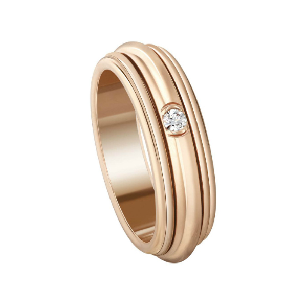 Купить «Piaget G34P6A53/G94590 Кольцо ПОСЕШН КЛАССИК КЗ 1 БРИЛ» в интернет-магазине «Золотое время»