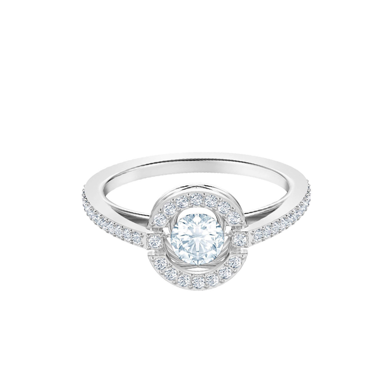 Купить «Swarovski 5465280 Sparkling DC: кольцо RND CZWH/RHS 55» в интернет-магазине «Золотое время»