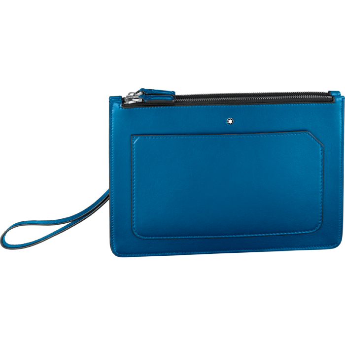 Купить «00124083 MST URBAN CLUTCH WITH TWO ZIPS COBALT MONTBLANC» в интернет-магазине «Золотое время»