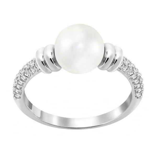 Купить «Swarovski 5221528 Кольцо ENLACE р.52 прозр.родий» в интернет-магазине «Золотое время»