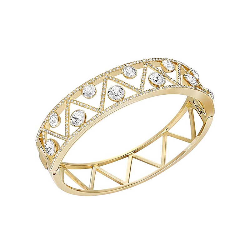 Купить «Swarovski 5153463 Браслет DAZZLING NRW прозр. р.М золото» в интернет-магазине «Золотое время»