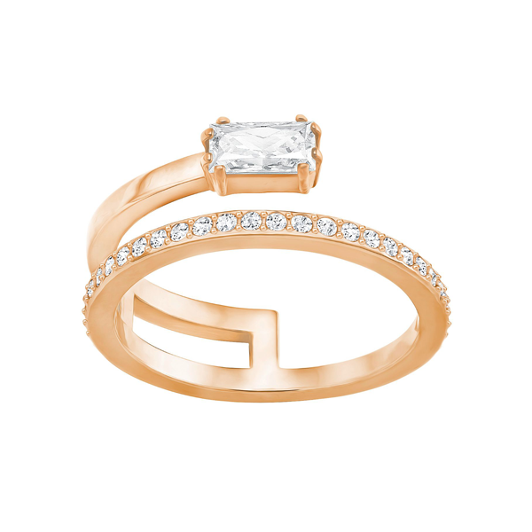 Купить «Swarovski  5286707 Кольцо GRAY: SML CZWH/ROS р.52» в интернет-магазине «Золотое время»