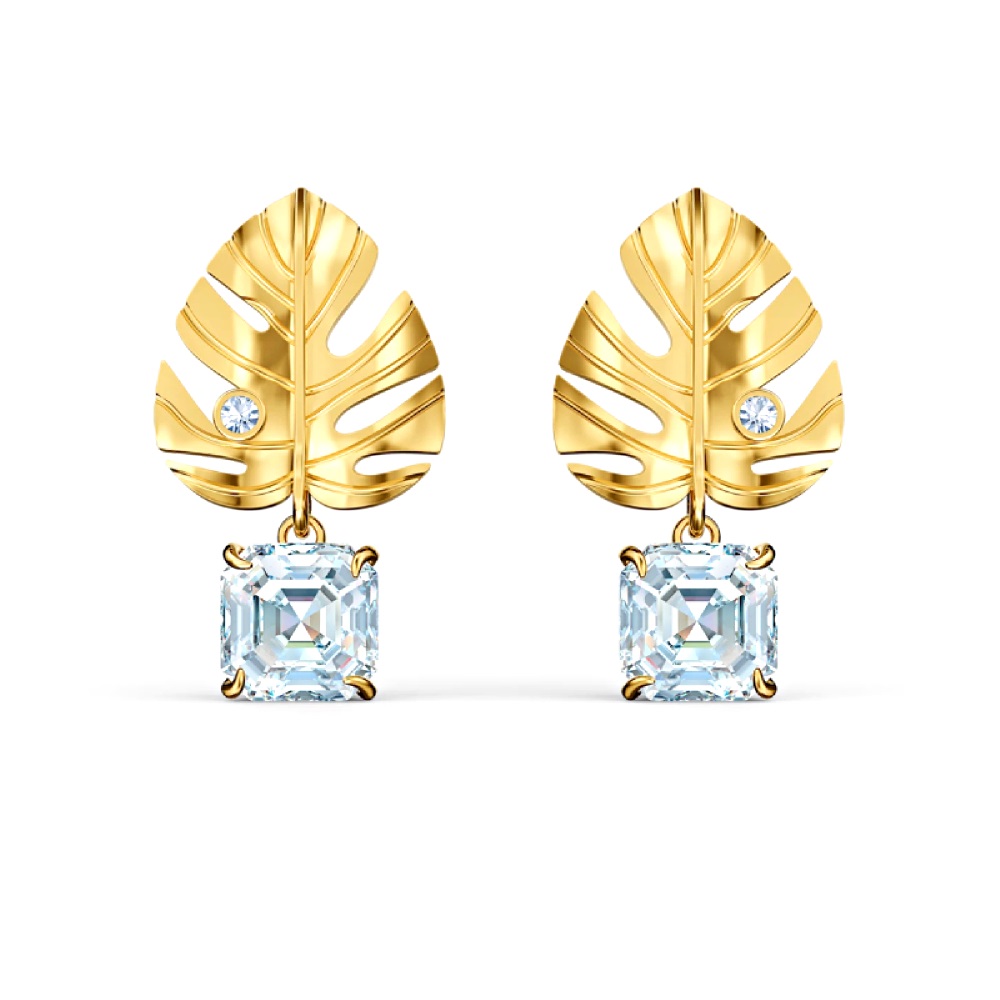 Купить «Swarovski 5519253 TROPICAL: серьги CRY/GOS» в интернет-магазине «Золотое время»