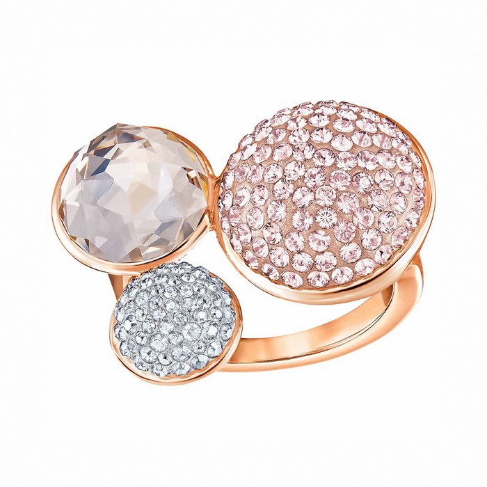 Купить «Swarovski 5251695 Кольцо FUN:RING VROS/CRY/ROS р.52» в интернет-магазине «Золотое время»