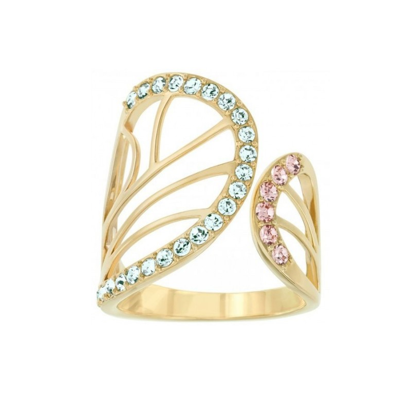 Купить «Swarovski 5140086 Кольцо CANDY св.голубое/св.розов. р52 зо» в интернет-магазине «Золотое время»