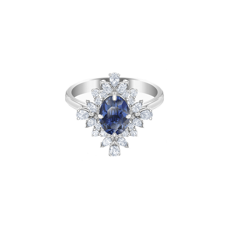 Купить «Swarovski 5513211 PALACE: кольцо SAPP CZWH/NSB/RHS 58» в интернет-магазине «Золотое время»