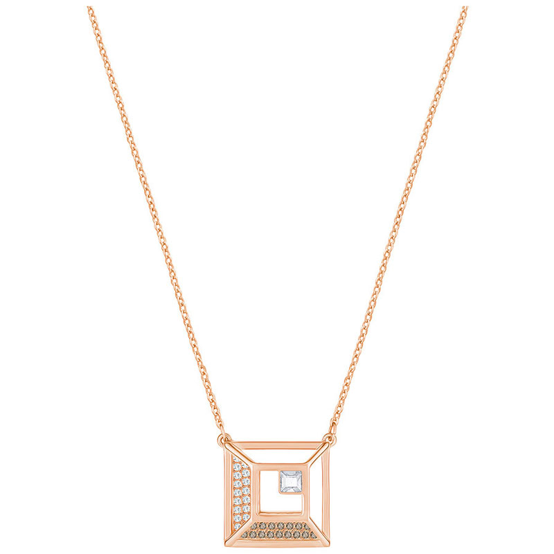 Купить «Swarovski 5351080 Кулон HILLOCK:PENDANT SQ CRY/ROS» в интернет-магазине «Золотое время»