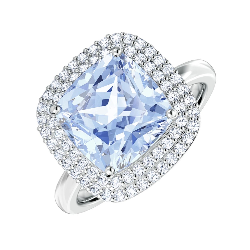 Купить «Swarovski 5572635 ANGELIC: кольцо LRG CZLB/RHS 58» в интернет-магазине «Золотое время»