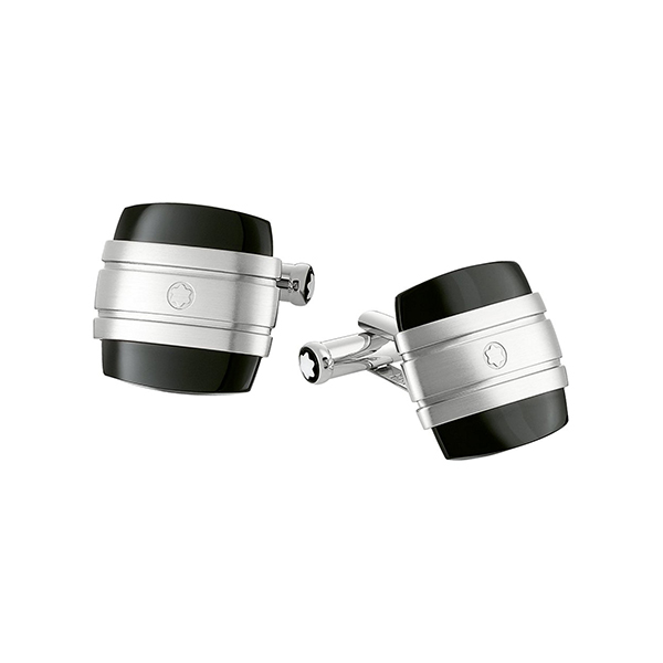 Купить «Montblanc 00106624 запонки MST квадр сталь черн» в интернет-магазине «Золотое время»