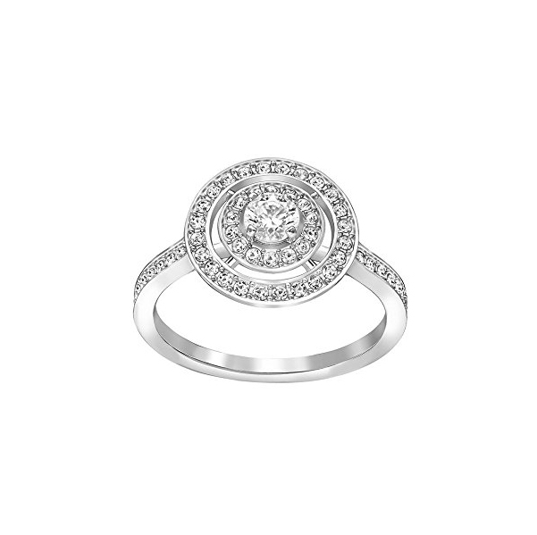 Купить «Swarovski 5184209 Кольцо ATTRACT LIGHT р.58 прозр.родий» в интернет-магазине «Золотое время»
