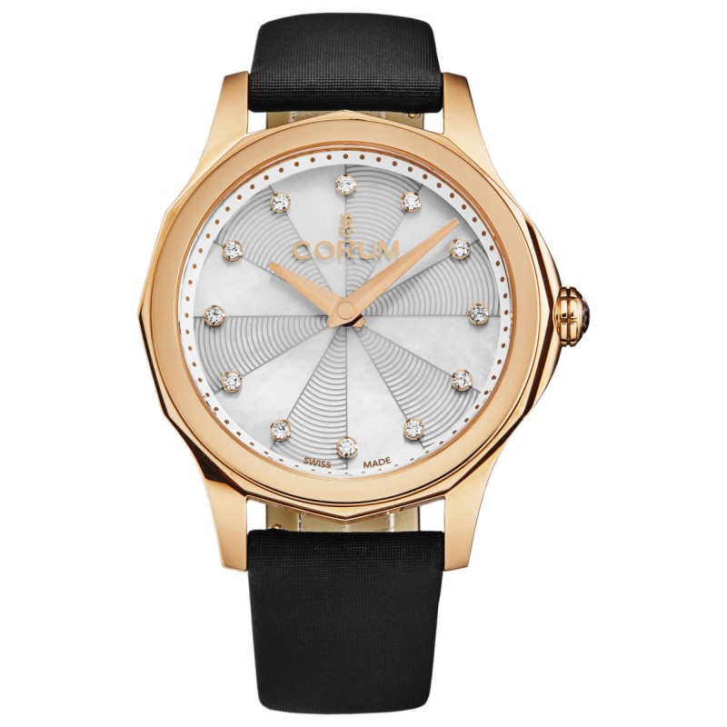 Купить «Corum A110/02666 2308663 Admiral's Cup Admiral's Cup Legend 38 lady  розовое золото проба 750 12 бри» в интернет-магазине «Золотое время»