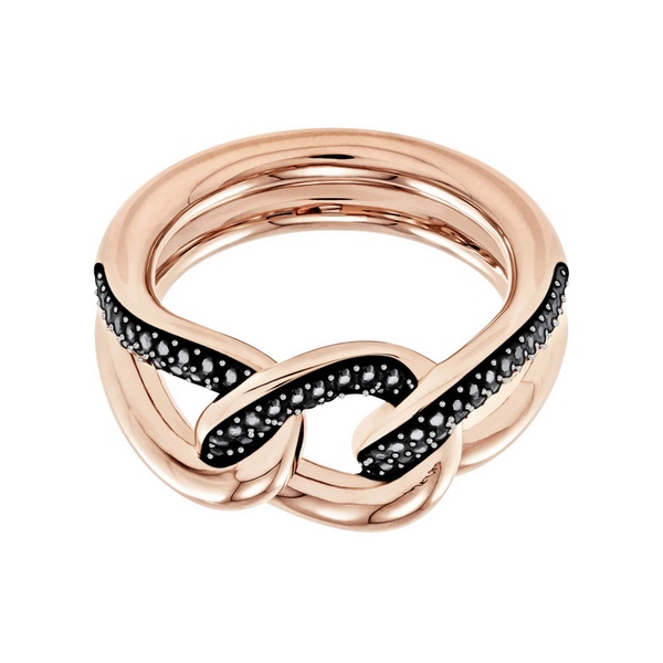 Купить «Swarovski 5448869 Кольцо LANE:RING LRG JET HEM/PRO 58» в интернет-магазине «Золотое время»