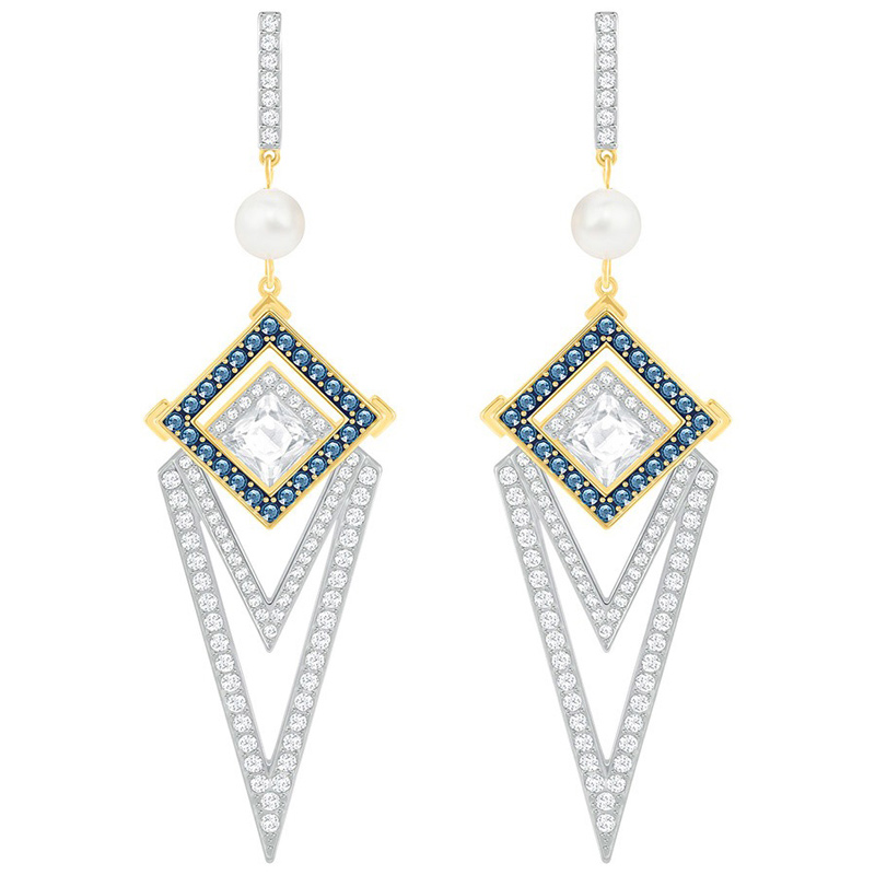 Купить «Swarovski 5266481 Серьги GOLDEN:PE LNG LMUL/GOS» в интернет-магазине «Золотое время»