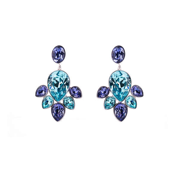 Купить «Swarovski 5212089 Серьги EGLANTINE тм.мульти паллад» в интернет-магазине «Золотое время»