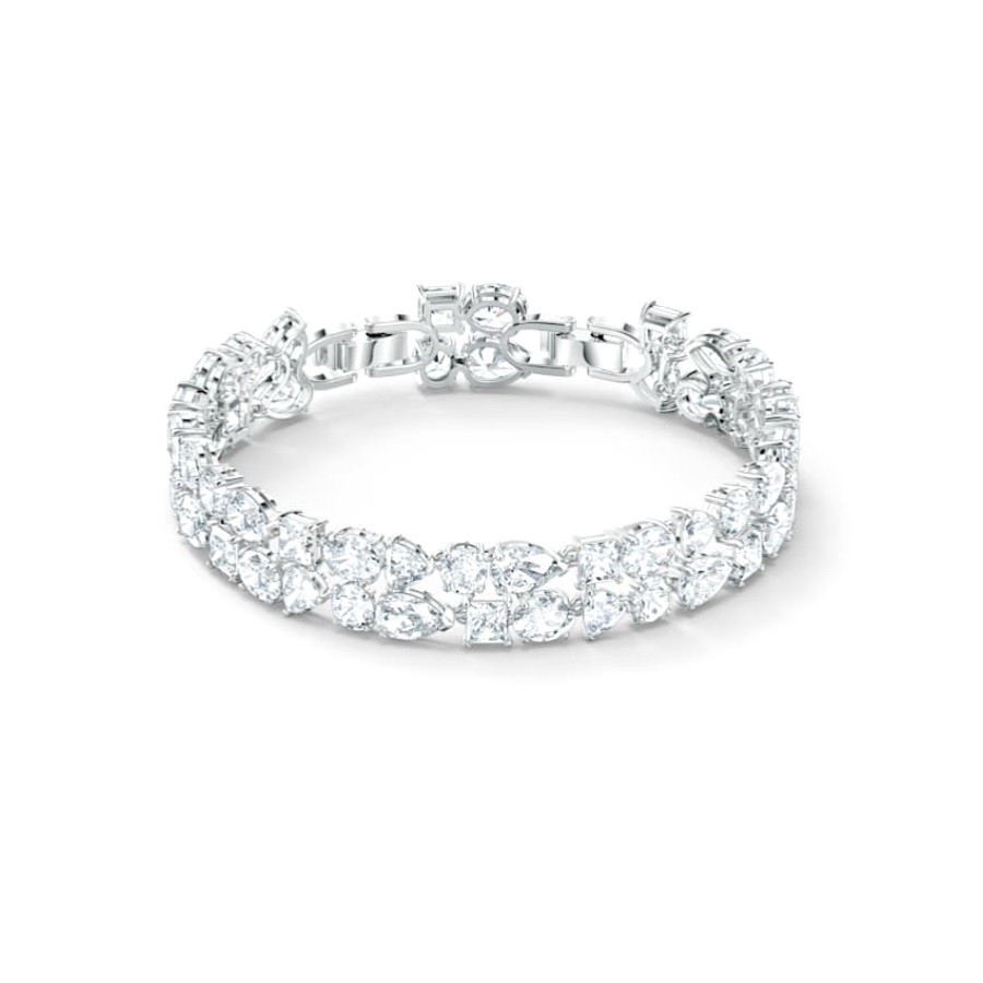Купить «Swarovski 5562088 TENNIS DLXMC: браслет DB CZWH/RHS M» в интернет-магазине «Золотое время»
