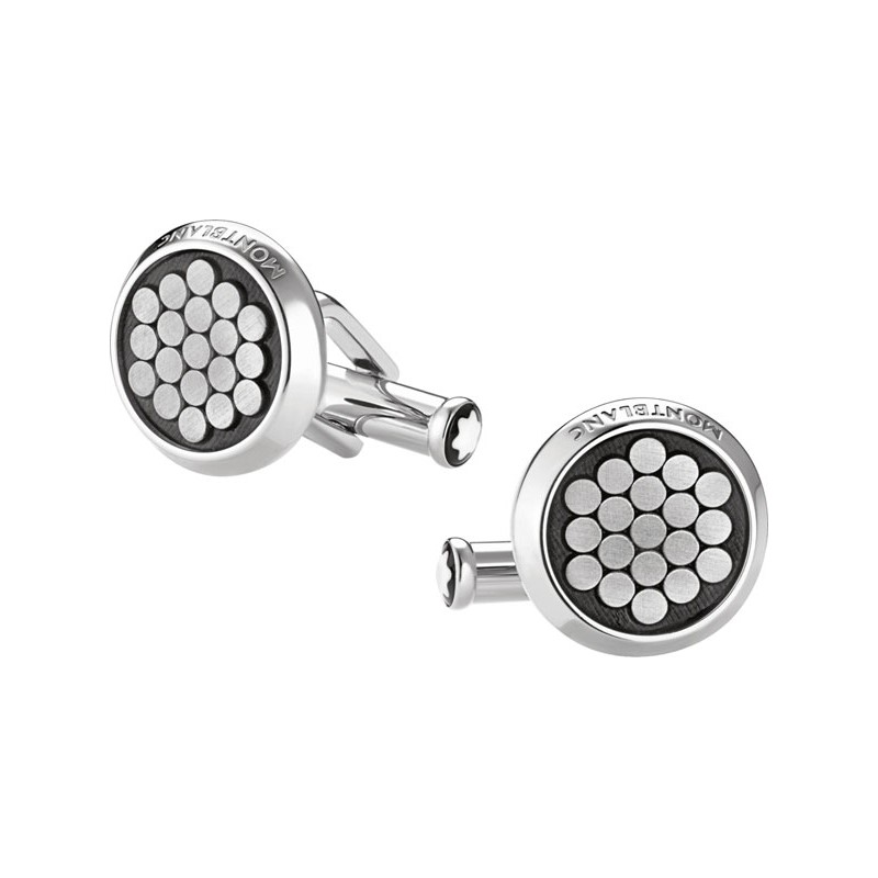 Купить «00114773 CUFF LINKS, ROUND, STEEL, BLACK PVD,WIRE MONTBLANC» в интернет-магазине «Золотое время»