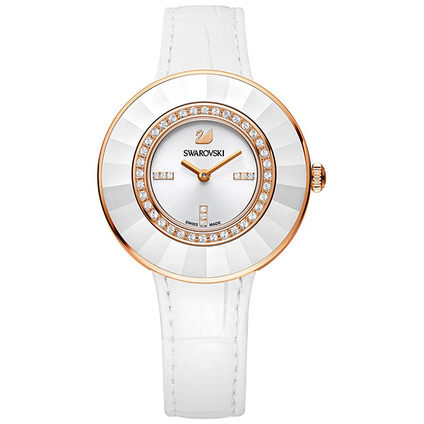 Купить «Swarovski 5182265 Часы OCTEA DRESSY LS белые золото» в интернет-магазине «Золотое время»