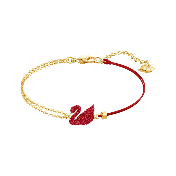 Купить «Swarovski 5465403 ICONIC SWAN: браслет INSI/CRY/GOS RED M» в интернет-магазине «Золотое время»