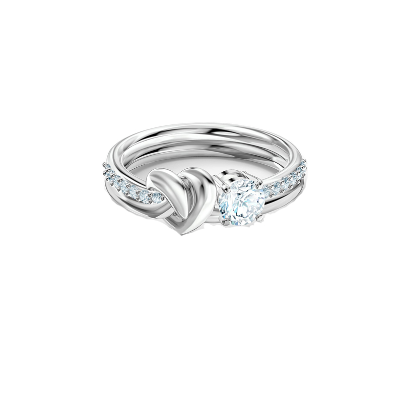 Купить «Swarovski 5517930 LIFELONG HRT: кольцо CZWH/RHS 55» в интернет-магазине «Золотое время»