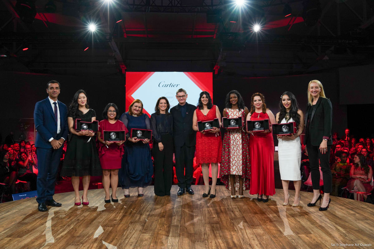 Ilian Mihov(INSEAD),Yeon Jeong Cho, Carmina Bayombong ,Hibah Shata ,Mercedes Abramo (Cartier),Cyrille Vigneron (Cartier),Zineb Agoumi,Manka Angwafo,Liza Velarde,Ran Ma,Kelsey Robinson (Mc Kinsey).JPG